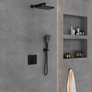 Душевой комплект Vincea VSFW-4211MB встраиваемый, двухрежимный, черный