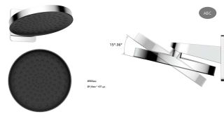 Душевой комплект Vincea VSFW-421I3GM встраиваемый, двухрежимный, вороненая сталь