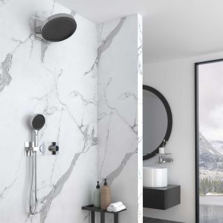 Душевой комплект Vincea VSFW-422TI3CH встраиваемый, термостатический, двухрежимный, хром