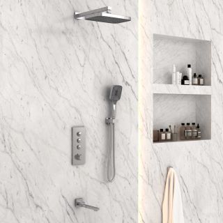 Душевой комплектVincea  VSFW-433T1CH встраиваемый, термостатический, трехрежимный, хром