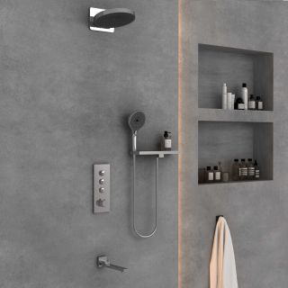 Душевой комплект Vincea VSFW-433TI1RCH встраиваемый, термостатический, трехрежимный, хром