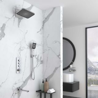 Душевой комплект Vincea VSFW-433TI4CH встраиваемый, термостатический, трехрежимный, хром