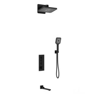 Душевой комплект Vincea VSFW-433TI4MB встраиваемый, термостатический, трехрежимный, черный