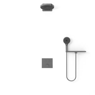 Душевой комплект Vincea Inspire VSFW-4I211RGM встраиваемый, двухрежимный, вороненая сталь