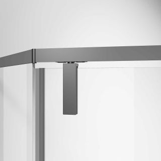 Душевой уголок Vincea Slim-N VSP-4SN100CLGM, 1000*1000, вороненая сталь, стекло прозрачное