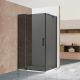 Душевой уголок Vincea Extra VSR-1E809090CGB 800/900*900, черный, стекло тонированное