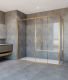 Душевой уголок Vincea Garda VSR-1G21017CLG, 1700*1000, брашированное золото, стекло прозрачное