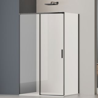 Душевой уголок Vincea Soft 2 VSR-3SO28013CLB, 1300*800, черный, стекло прозрачное