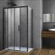 Душевой уголок Vincea Soft VSR-3SO9014CLB, 1400*900, черный стекло прозрачное