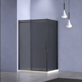 Душевой уголок Vincea Como-N VSR-4CN1012CGB, 1200*1000, черный, стекло тонированное