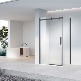 Душевой уголок Vincea Como-N VSR-4CN1014CLB, 1400*1000, черный, стекло прозрачное