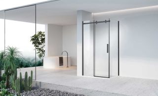 Душевой уголок Vincea Como-N VSR-4CN1016CLB, 1600*1000, черный, стекло прозрачное