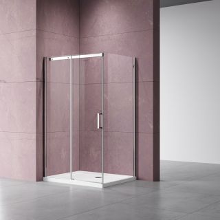 Душевой уголок Vincea Dice VSR-4D8011CL, 1100*800, хром, стекло прозрачное