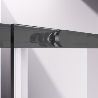 Душевой уголок Vincea Slim-N VSR-4SN8012CLGM, 1200*800, вороненая сталь, стекло прозрачное