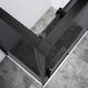 Душевой уголок Vincea Slim-N VSR-4SN8014CGB, 1400*800, черный, стекло тонированное