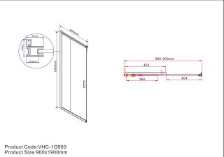 Душевой уголок Vincea Garda VSS-1G9011CLBN, 1100*900, брашированный никель, стекло прозрачное