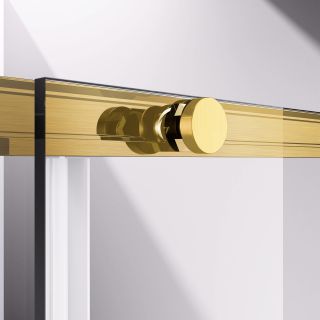 Душевой уголок Vincea Slim-N VSS-4SN900CLG, 900*900, брашированное золото, стекло прозрачное