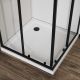 Душевой уголок Vincea City VSS-5CT9010CLB, 1000*900, черный, стекло прозрачное