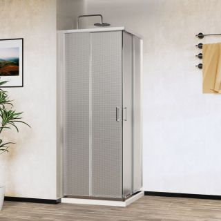 Душевой уголок Vincea City VSS-5CT9010MT, 1000*900, хром, стекло текстурное