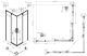 Душевой уголок Vincea Ultima VSS-7UL8080CL, 800*800, хром, стекло прозрачное