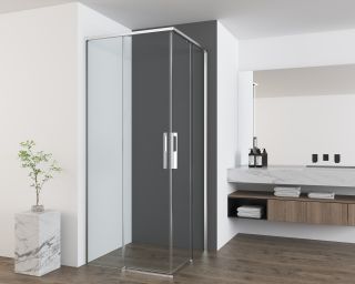 Душевой уголок Vincea Ultima VSS-7UL9010CL, 900*1000, хром, стекло прозрачное