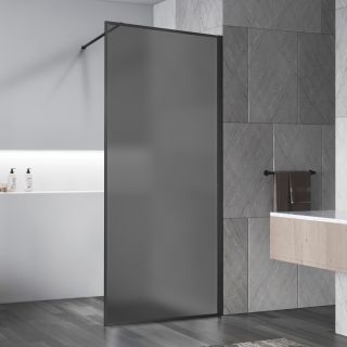 Душевая перегородка Vincea Walk-In HP Art VSW-1HP900GFB, 900*2000, черный матовый, стекло матовое тонированное