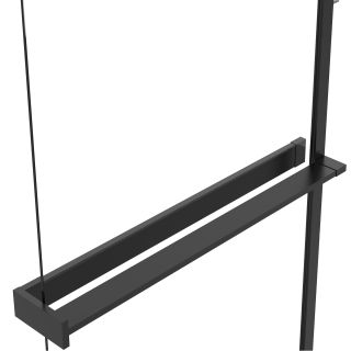 Душевая перегородка Vincea Walk-In VSW-1HR100MRB, 1000*2000, черный, стекло зеркальное