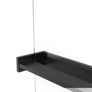 Душевая перегородка Vincea Walk-In VSW-1HR900CLB, 900*2000, черный, стекло прозрачное