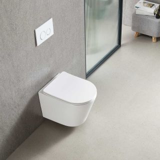 Унитаз подвесной Vincea Tornado Piatti VT1-11T, цвет белый, ультратонкое soft-close сиденье