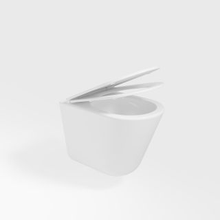 Унитаз подвесной Vincea Tornado Vito VT1-23T, полностью закрытый, цвет белый, ультратонкое soft-close сиденье