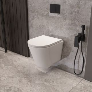 Унитаз подвесной Vincea Tornado Vito VT1-23T, полностью закрытый, цвет белый, ультратонкое soft-close сиденье