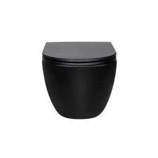 Унитаз подвесной Vincea Evo VT1-34MB безободковый черный ультратонкое soft-close сиденье