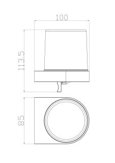 Дозатор для мыла Wonzon & Woghand WW-5251-BL чёрный