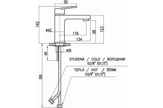 Смеситель для раковины Rav Slezak Colorado CO128.5CMATZ Черный