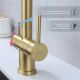 Смеситель для кухни Splenka S70.63.03 с подключением фильтра золотой сатин