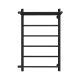 Полотенцесушитель водяной Indigo Line LLSHSW70-40BRL-б/п-60 подключение слева с полкой 70x40 см чёрный муар