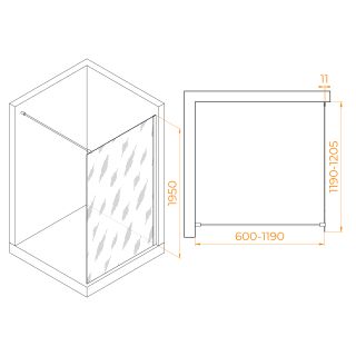 Душевая перегородка RGW WA-002W 35100212-15 120см белый