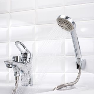 Смеситель для раковины РМС SL120-001F-2 с душевой лейкой хром