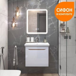 Тумба под раковину подвесная Vigo Grani 057 60 см дуб золотой