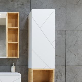 Шкаф навесной Бриклаер Кристалл 4627125416026 35 см белый