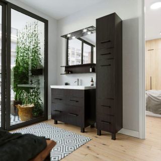 Тумба под раковину Бриклаер Чили 4627125415128 90 см венге