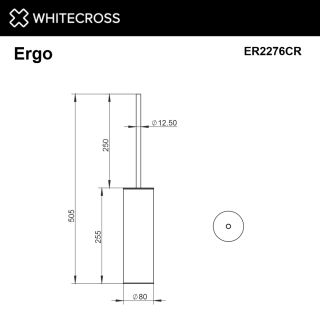 Ёршик напольный WHITECROSS Ergo ER2276GLB брашированное золото