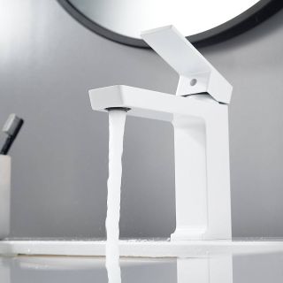 Смеситель для раковины Rose R1801C-1 белый