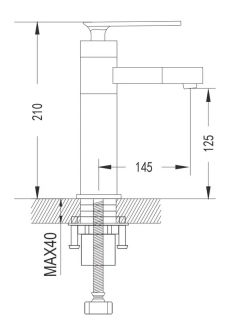 Смеситель для раковины Shevanik S6601F с поворотным носиком белый/хром