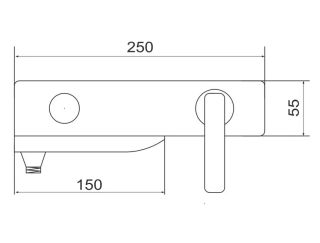 Смеситель для ванны Rose R2702F белый/хром