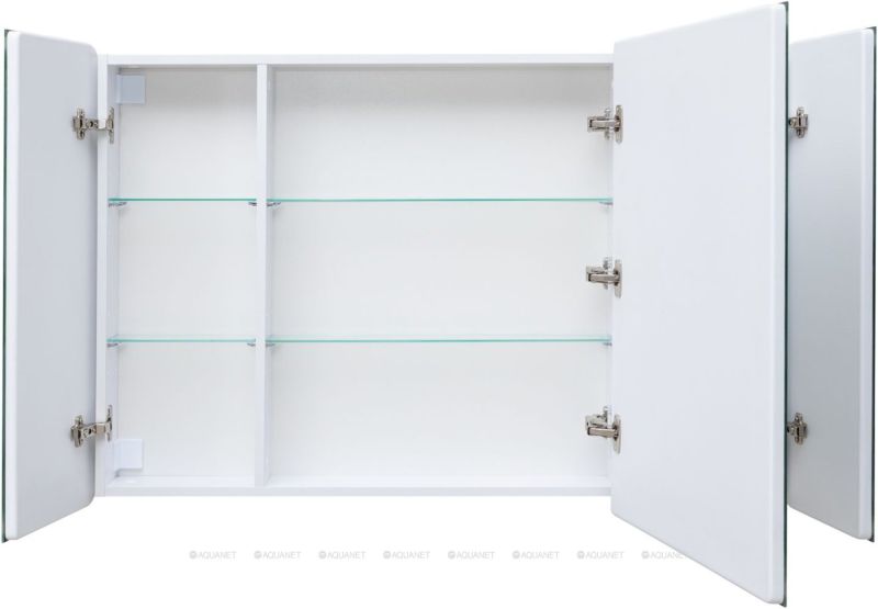 Зеркальный шкаф с подсветкой Aquanet Оптима 341429 120 см