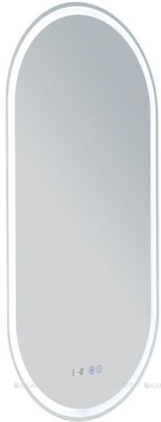 Зеркало с подсветкой Aquanet Монте 288970 50 см белый матовый