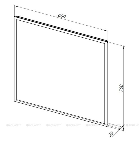 Зеркало с подсветкой Aquanet Optima 288965 80 см